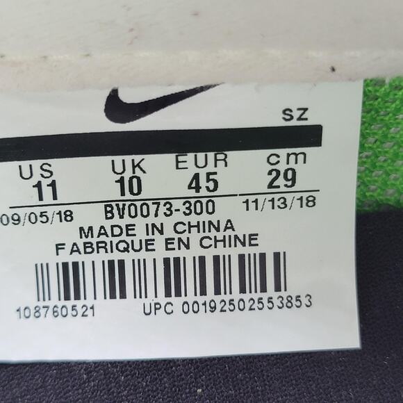 Nike LDWaffle Sacai Shoes Mens Size 11 Green Yellow Orange BV0073-300 Runner OG main image 4